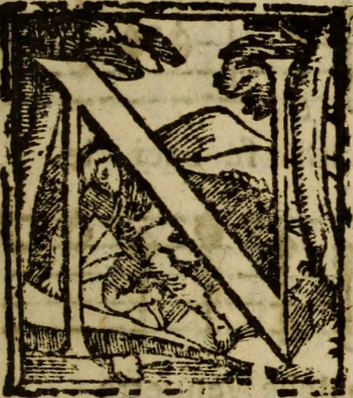 An illustration from Madrigali ... a cinqve voci. Libro primo[-sesto] .., 1611, leaf 16