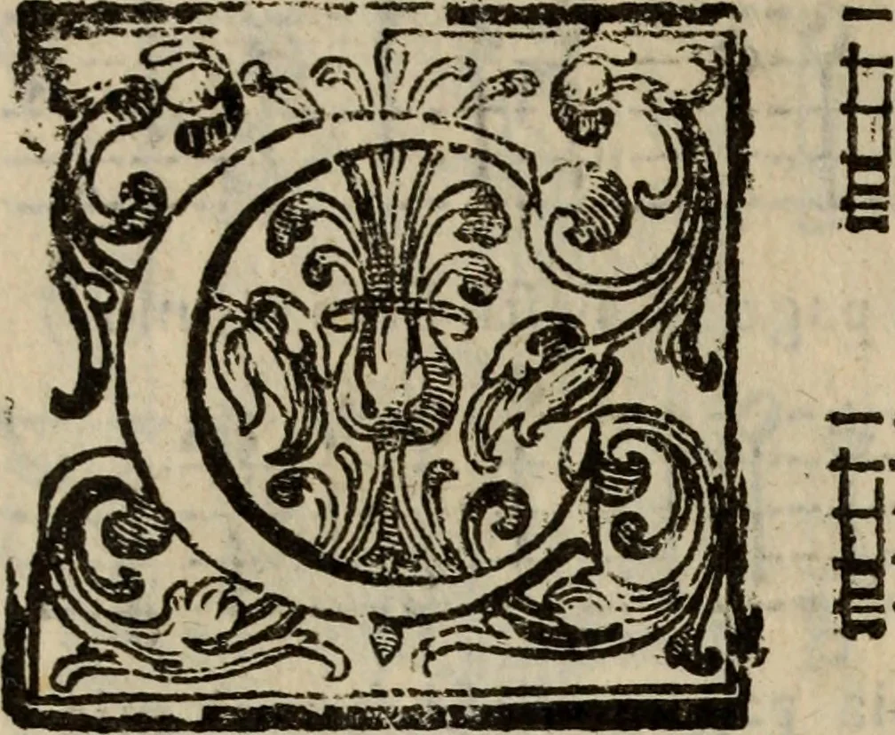 An illustration from Madrigali ... a cinqve voci. Libro primo[-sesto] .., 1611, leaf 169