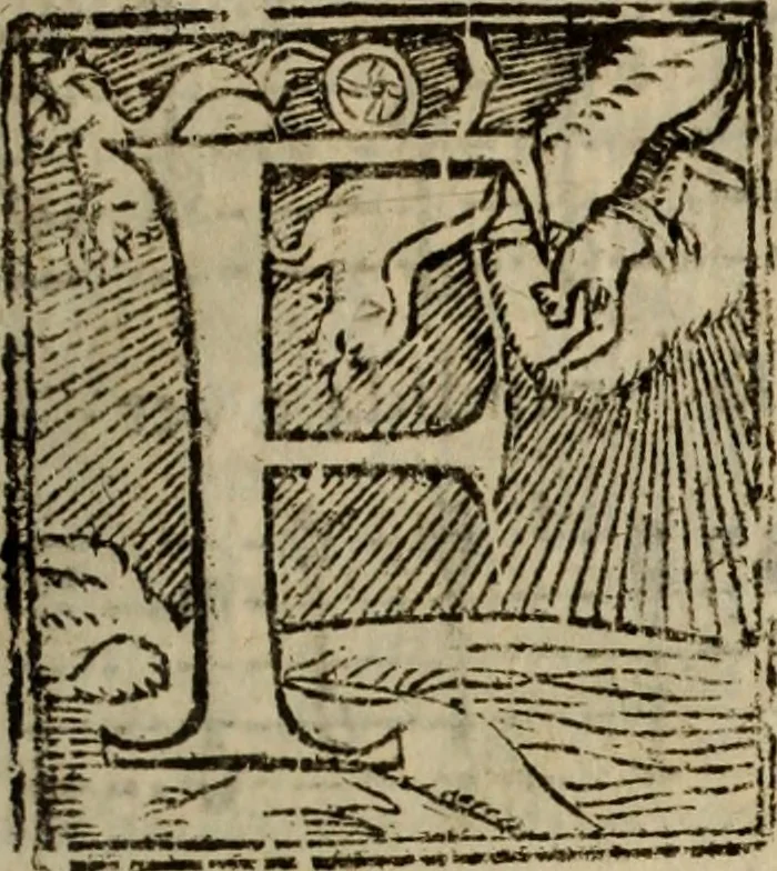 An illustration from Madrigali ... a cinqve voci. Libro primo[-sesto] .., 1611, leaf 170