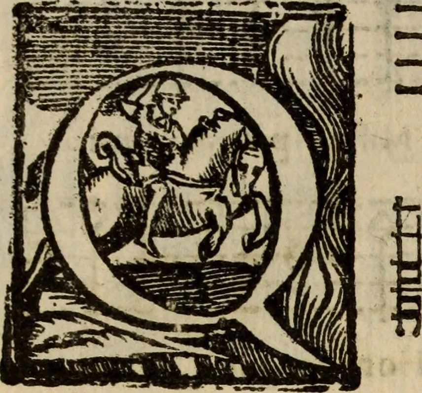 An illustration from Madrigali ... a cinqve voci. Libro primo[-sesto] .., 1611, leaf 173