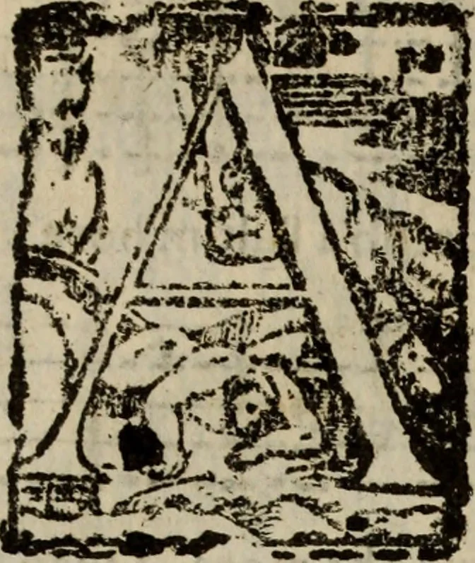 An illustration from Madrigali ... a cinqve voci. Libro primo[-sesto] .., 1611, leaf 177
