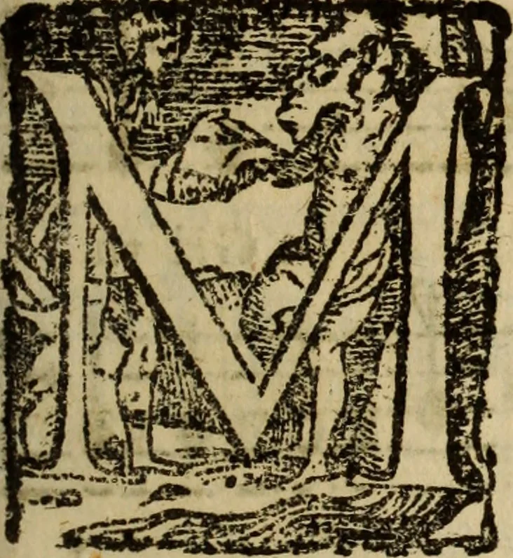 An illustration from Madrigali ... a cinqve voci. Libro primo[-sesto] .., 1611, leaf 210