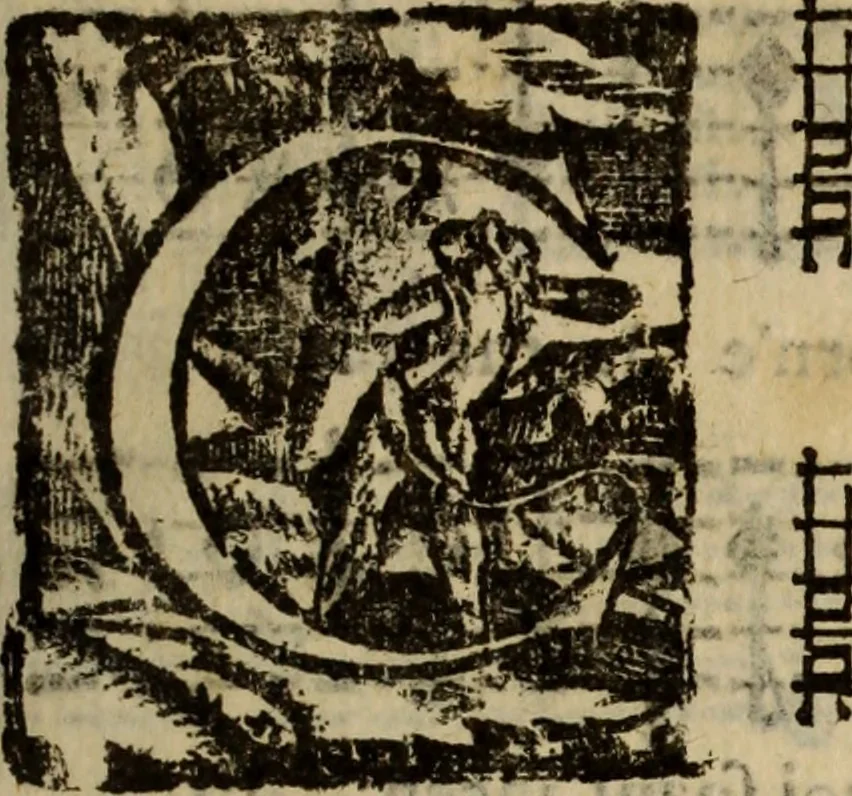 An illustration from Madrigali ... a cinqve voci. Libro primo[-sesto] .., 1611, leaf 214
