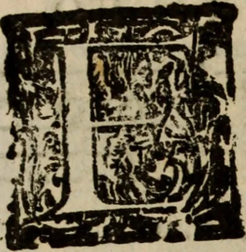 An illustration from Madrigali ... a cinqve voci. Libro primo[-sesto] .., 1611, leaf 219