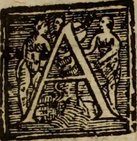 An illustration from Madrigali ... a cinqve voci. Libro primo[-sesto] .., 1611, leaf 22