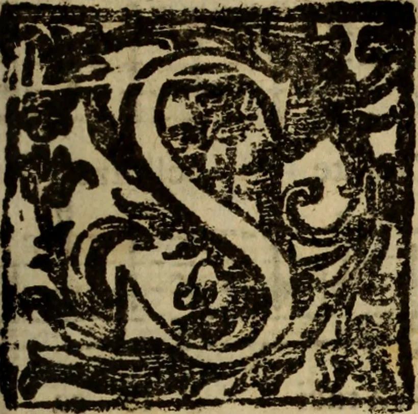 An illustration from Madrigali ... a cinqve voci. Libro primo[-sesto] .., 1611, leaf 220