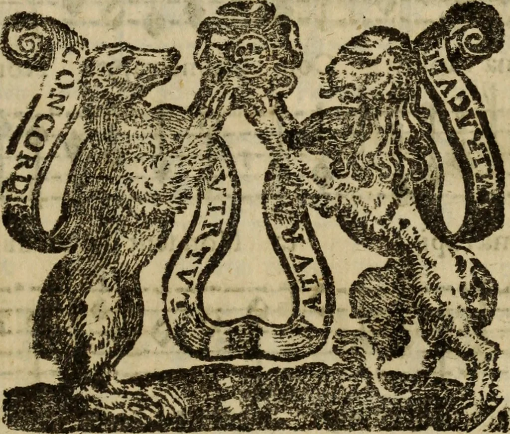 An illustration from Madrigali ... a cinqve voci. Libro primo[-sesto] .., 1611, leaf 24