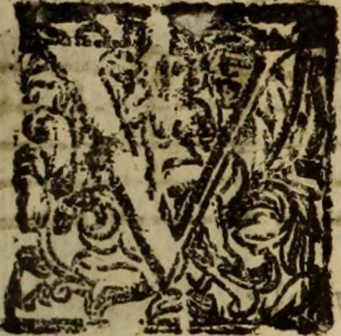 An illustration from Madrigali ... a cinqve voci. Libro primo[-sesto] .., 1611, leaf 240