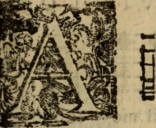 An illustration from Madrigali ... a cinqve voci. Libro primo[-sesto] .., 1611, leaf 244