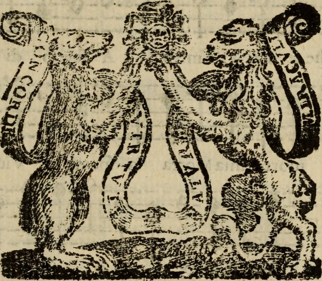 An illustration from Madrigali ... a cinqve voci. Libro primo[-sesto] .., 1611, leaf 248