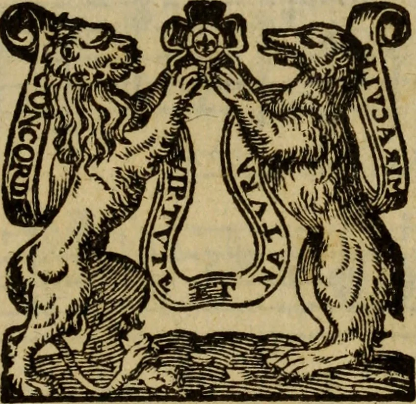 An illustration from Madrigali ... a cinqve voci. Libro primo[-sesto] .., 1611, leaf 268