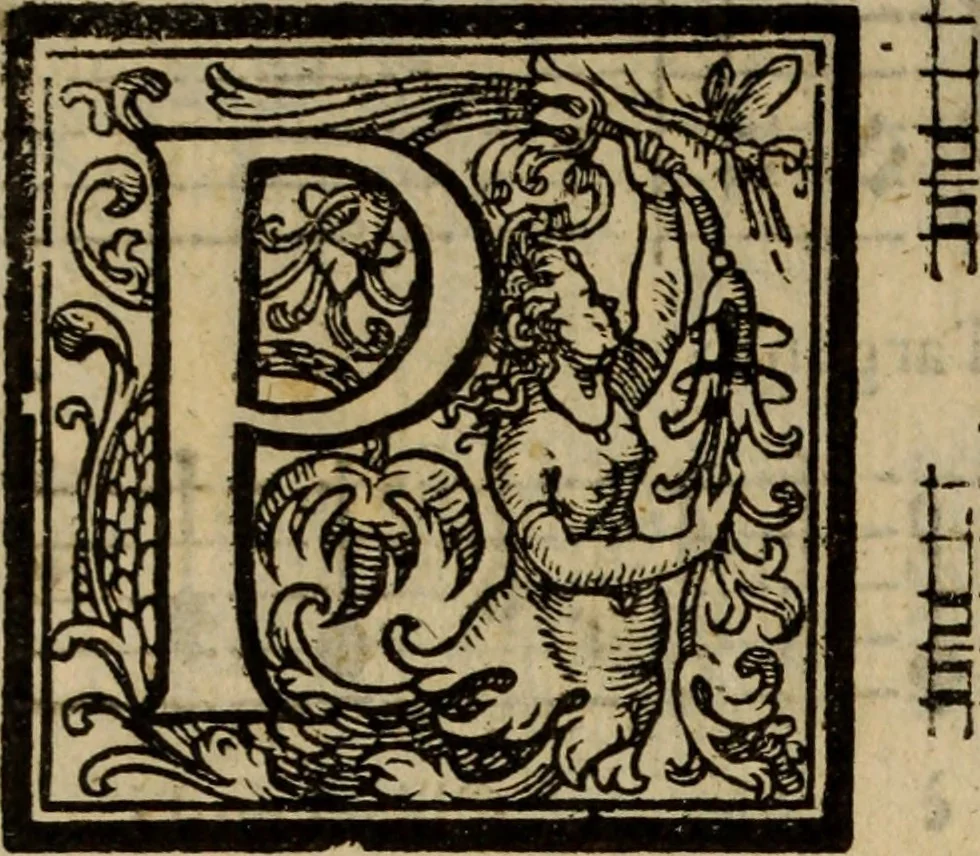 An illustration from Madrigali ... a cinqve voci. Libro primo[-sesto] .., 1611, leaf 273