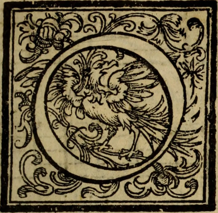 An illustration from Madrigali ... a cinqve voci. Libro primo[-sesto] .., 1611, leaf 274