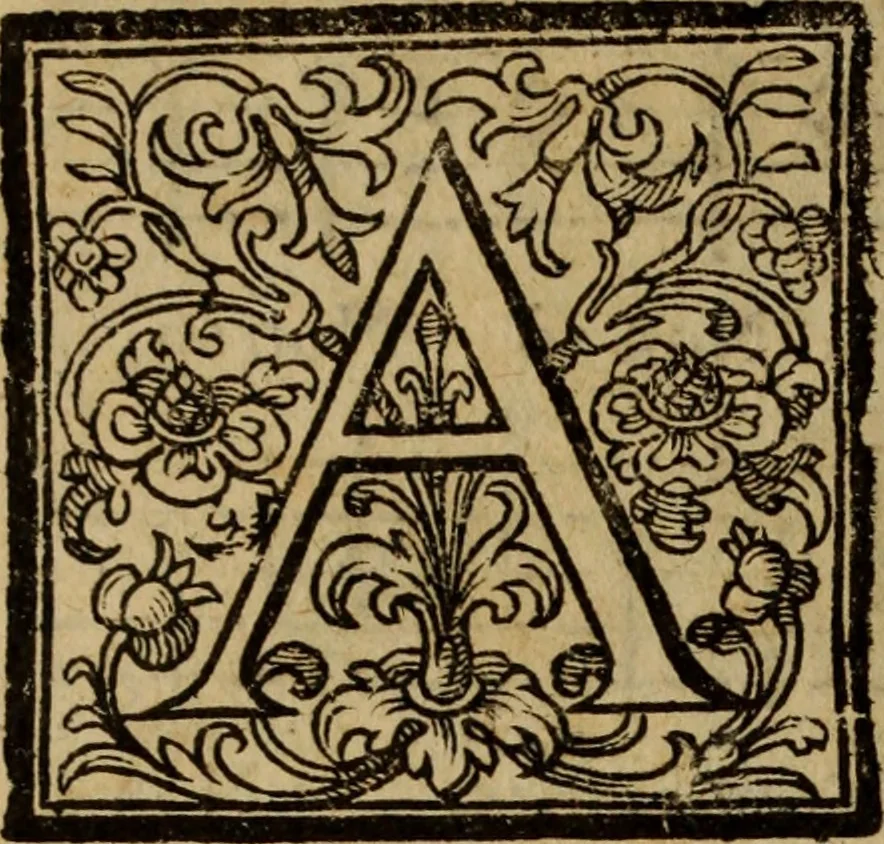 An illustration from Madrigali ... a cinqve voci. Libro primo[-sesto] .., 1611, leaf 277