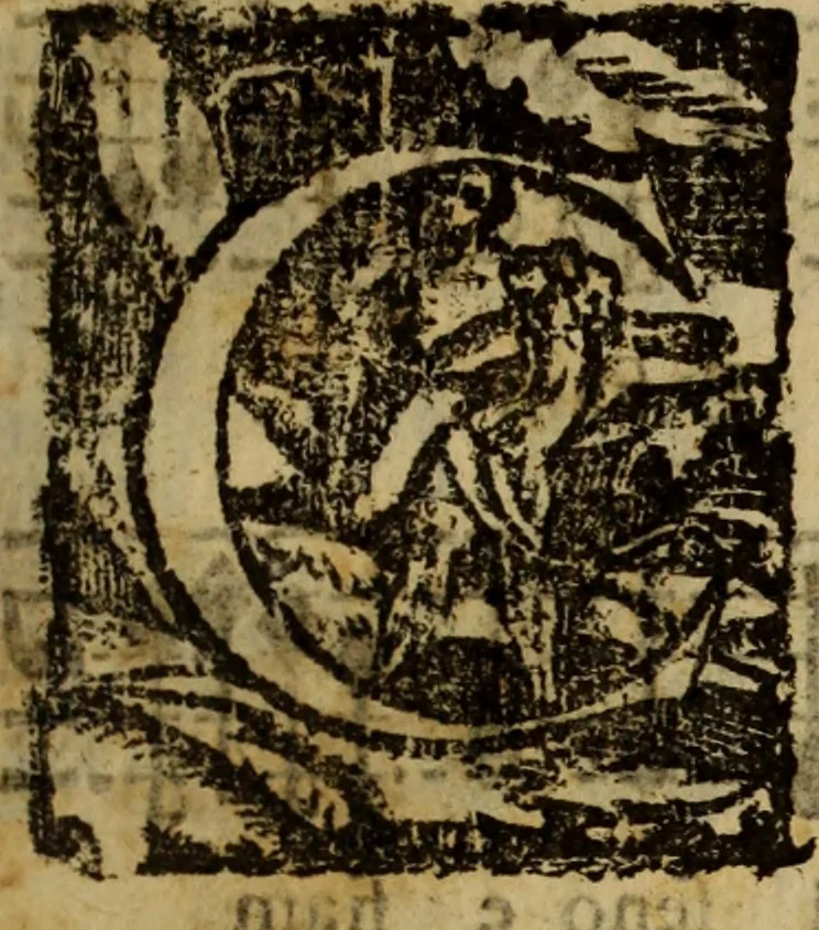 An illustration from Madrigali ... a cinqve voci. Libro primo[-sesto] .., 1611, leaf 28