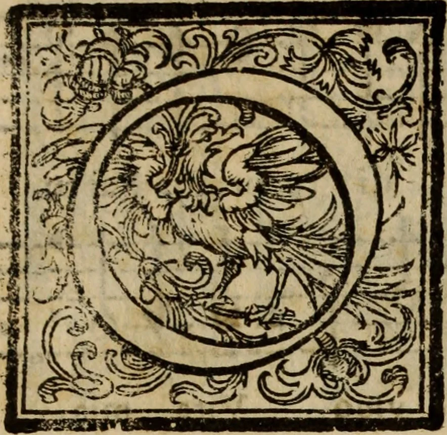 An illustration from Madrigali ... a cinqve voci. Libro primo[-sesto] .., 1611, leaf 289