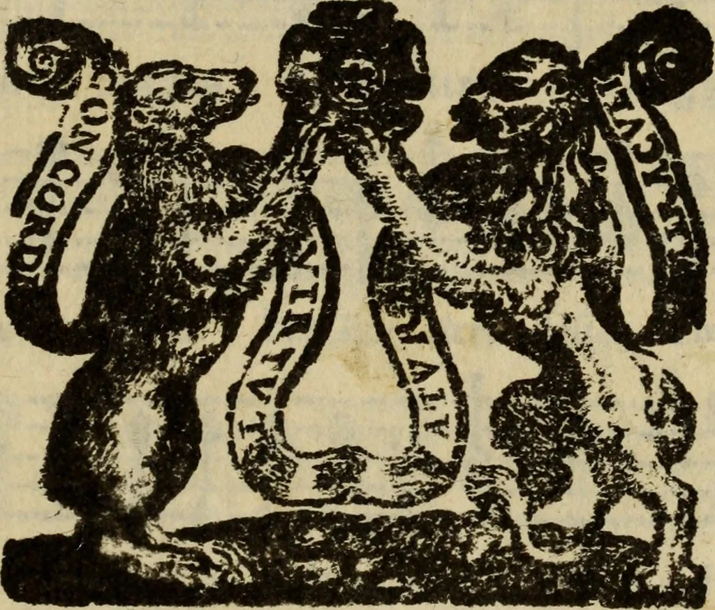 An illustration from Madrigali ... a cinqve voci. Libro primo[-sesto] .., 1611, leaf 292