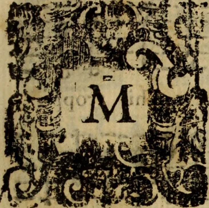An illustration from Madrigali ... a cinqve voci. Libro primo[-sesto] .., 1611, leaf 30
