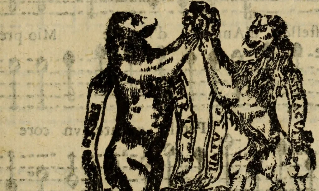 An illustration from Madrigali ... a cinqve voci. Libro primo[-sesto] .., 1611, leaf 316