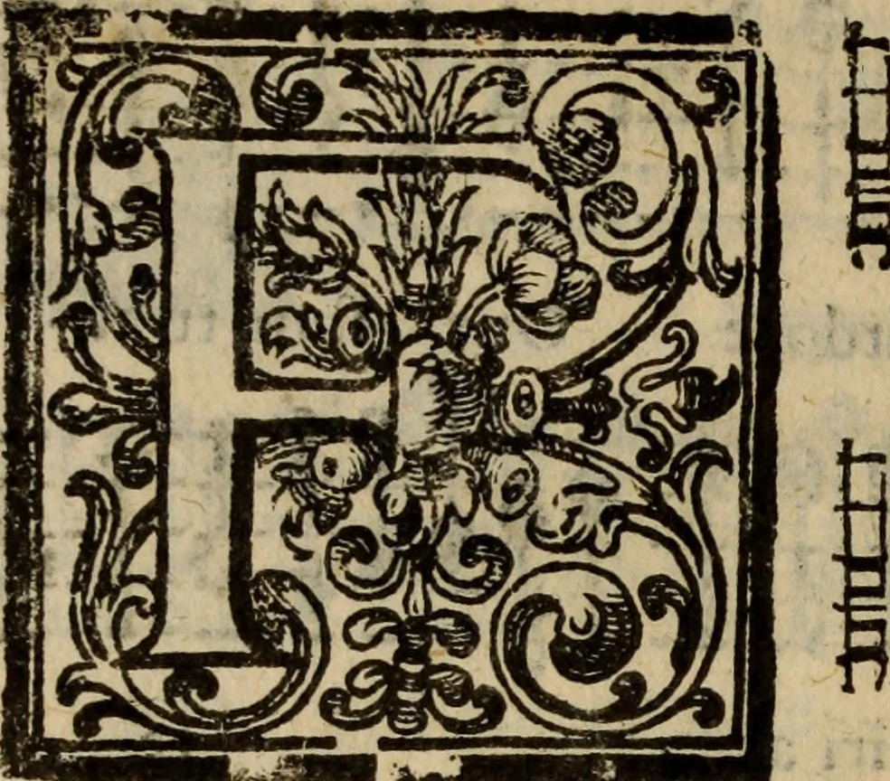 An illustration from Madrigali ... a cinqve voci. Libro primo[-sesto] .., 1611, leaf 337