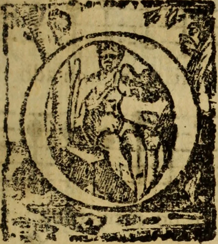 An illustration from Madrigali ... a cinqve voci. Libro primo[-sesto] .., 1611, leaf 34