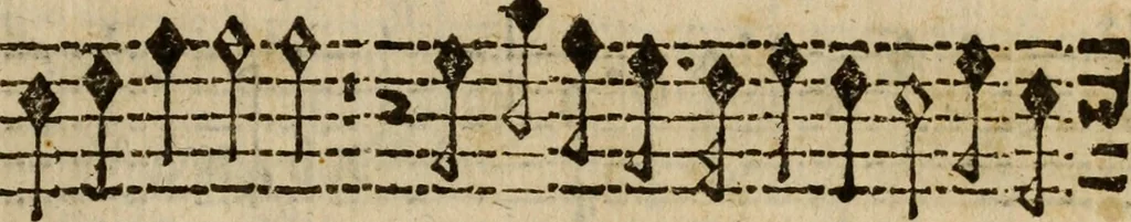 An illustration from Madrigali ... a cinqve voci. Libro primo[-sesto] .., 1611, leaf 346