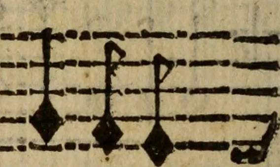 An illustration from Madrigali ... a cinqve voci. Libro primo[-sesto] .., 1611, leaf 347