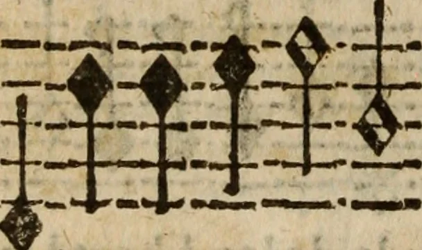 An illustration from Madrigali ... a cinqve voci. Libro primo[-sesto] .., 1611, leaf 347