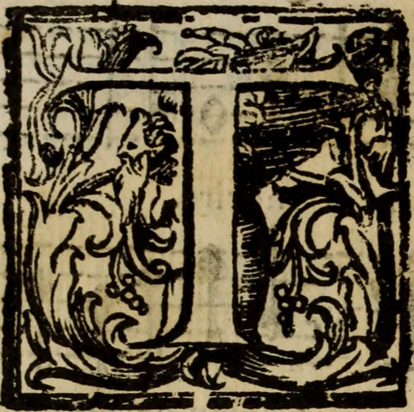 An illustration from Madrigali ... a cinqve voci. Libro primo[-sesto] .., 1611, leaf 35