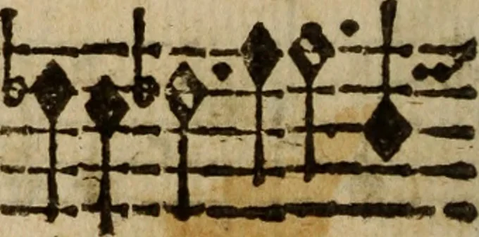 An illustration from Madrigali ... a cinqve voci. Libro primo[-sesto] .., 1611, leaf 351