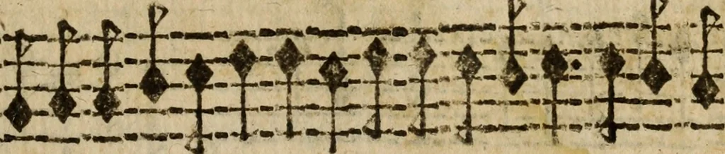 An illustration from Madrigali ... a cinqve voci. Libro primo[-sesto] .., 1611, leaf 352
