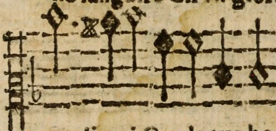 An illustration from Madrigali ... a cinqve voci. Libro primo[-sesto] .., 1611, leaf 355