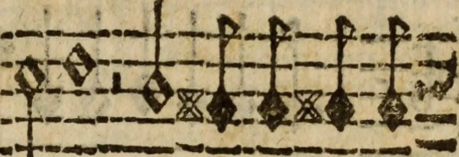An illustration from Madrigali ... a cinqve voci. Libro primo[-sesto] .., 1611, leaf 356
