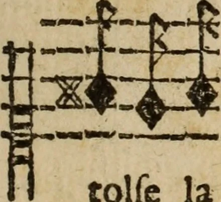 An illustration from Madrigali ... a cinqve voci. Libro primo[-sesto] .., 1611, leaf 358