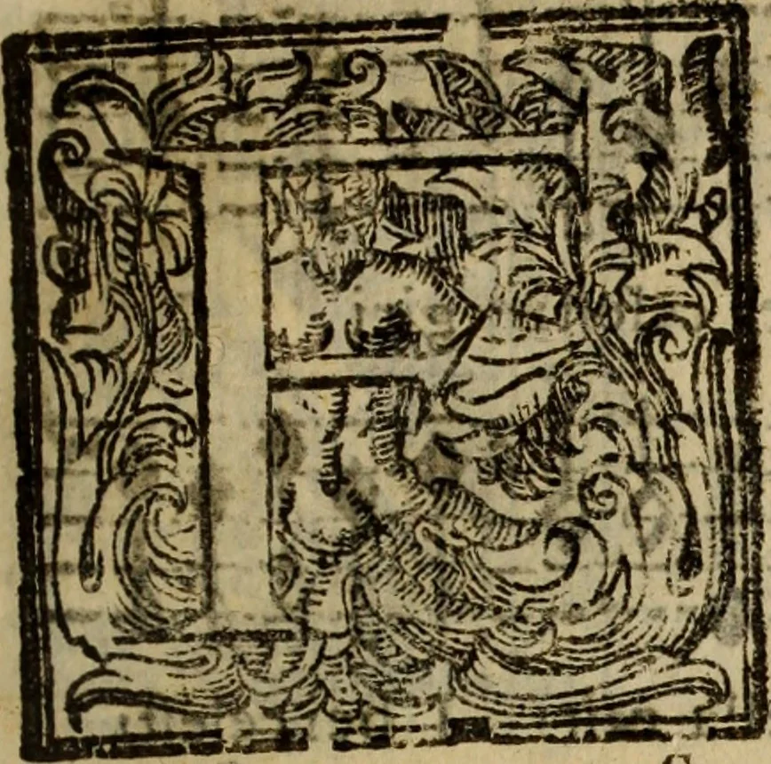 An illustration from Madrigali ... a cinqve voci. Libro primo[-sesto] .., 1611, leaf 36
