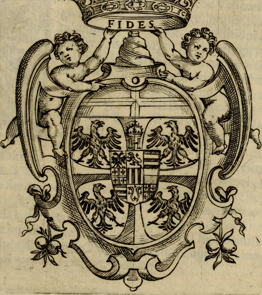 An illustration from Madrigali ... a cinqve voci. Libro primo[-sesto] .., 1611, leaf 364