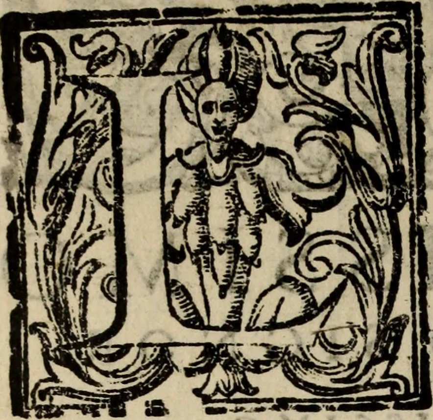 An illustration from Madrigali ... a cinqve voci. Libro primo[-sesto] .., 1611, leaf 367