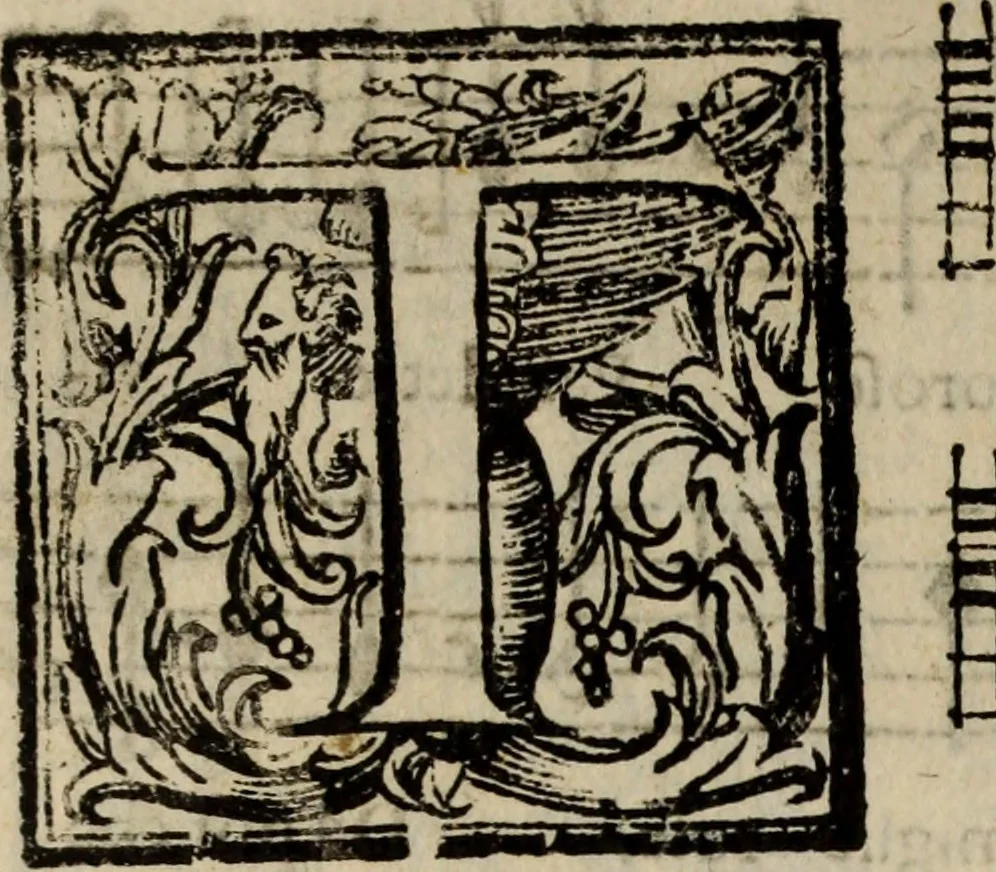 An illustration from Madrigali ... a cinqve voci. Libro primo[-sesto] .., 1611, leaf 369