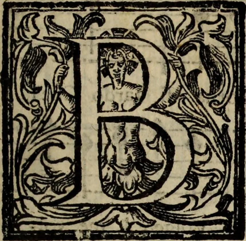 An illustration from Madrigali ... a cinqve voci. Libro primo[-sesto] .., 1611, leaf 374