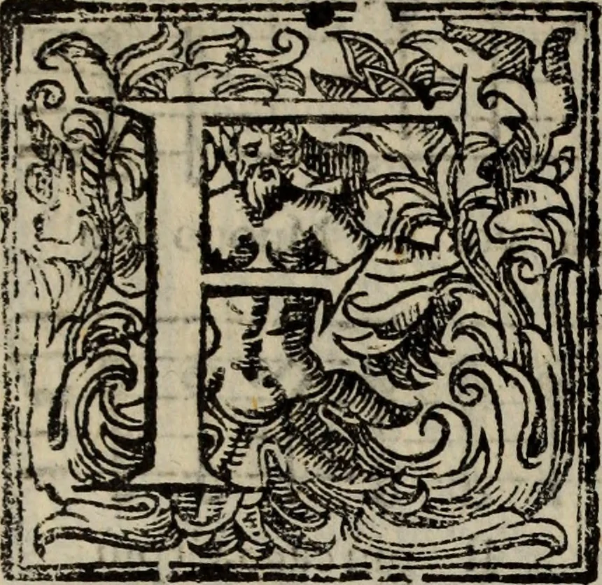 An illustration from Madrigali ... a cinqve voci. Libro primo[-sesto] .., 1611, leaf 377