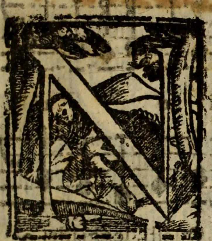An illustration from Madrigali ... a cinqve voci. Libro primo[-sesto] .., 1611, leaf 38