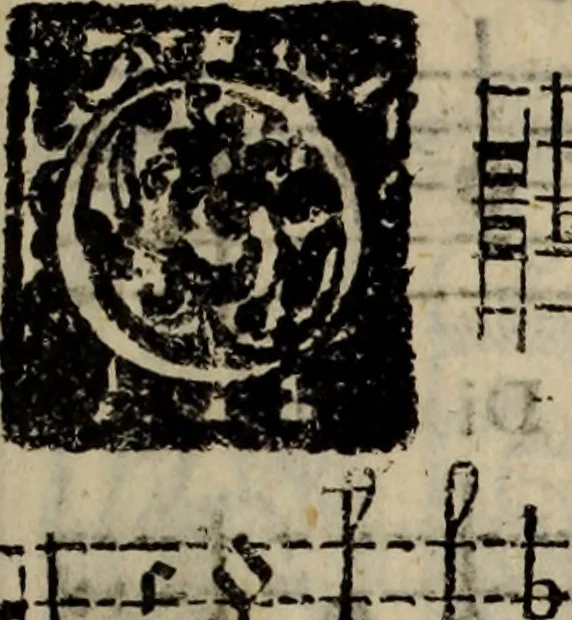 An illustration from Madrigali ... a cinqve voci. Libro primo[-sesto] .., 1611, leaf 382