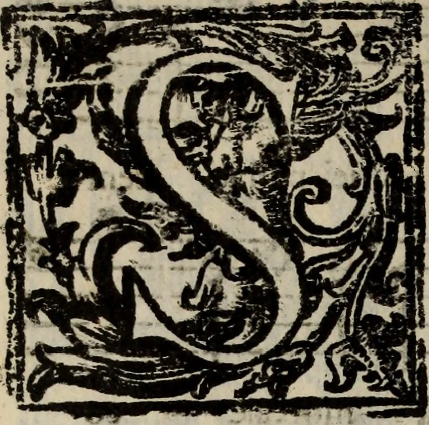 An illustration from Madrigali ... a cinqve voci. Libro primo[-sesto] .., 1611, leaf 385
