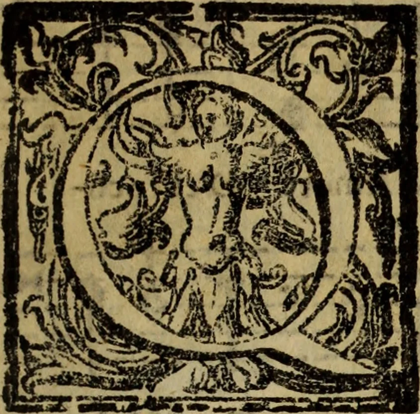 An illustration from Madrigali ... a cinqve voci. Libro primo[-sesto] .., 1611, leaf 392