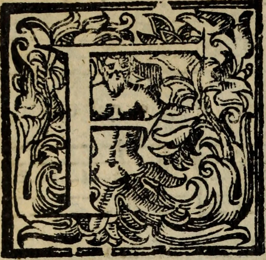 An illustration from Madrigali ... a cinqve voci. Libro primo[-sesto] .., 1611, leaf 393