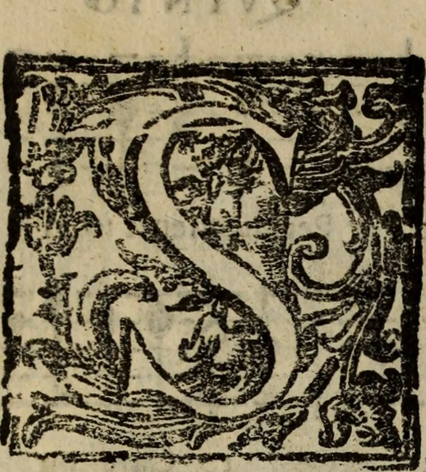 An illustration from Madrigali ... a cinqve voci. Libro primo[-sesto] .., 1611, leaf 395