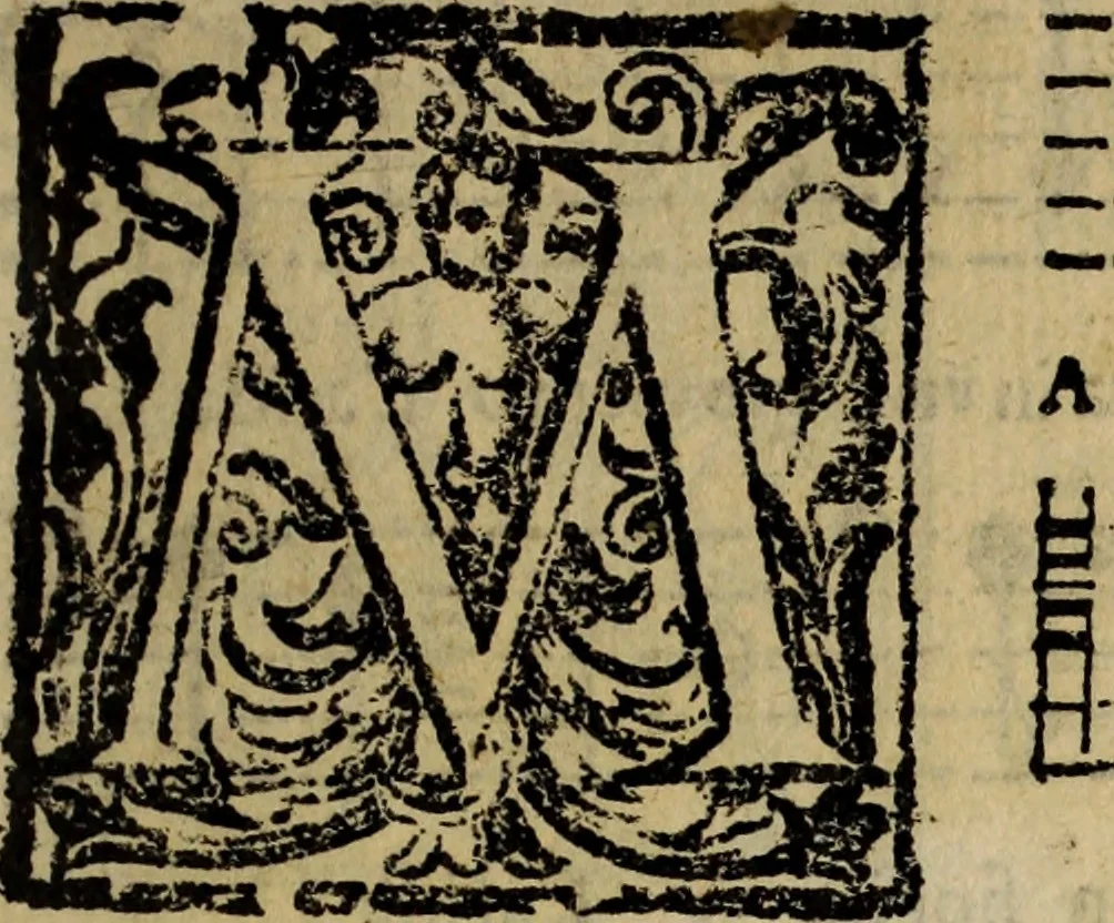 An illustration from Madrigali ... a cinqve voci. Libro primo[-sesto] .., 1611, leaf 406