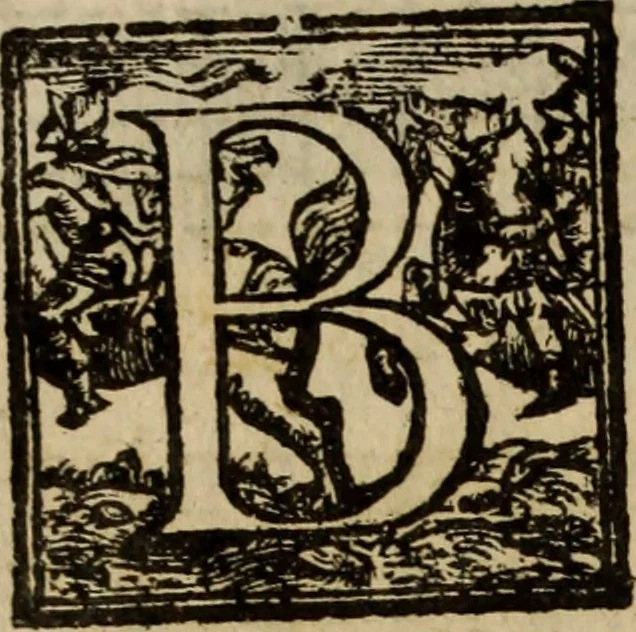 An illustration from Madrigali ... a cinqve voci. Libro primo[-sesto] .., 1611, leaf 41