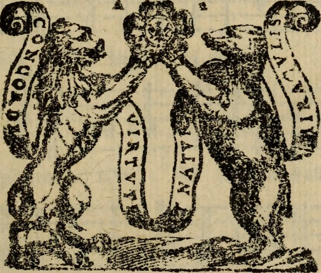 An illustration from Madrigali ... a cinqve voci. Libro primo[-sesto] .., 1611, leaf 412