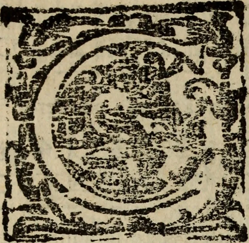 An illustration from Madrigali ... a cinqve voci. Libro primo[-sesto] .., 1611, leaf 417